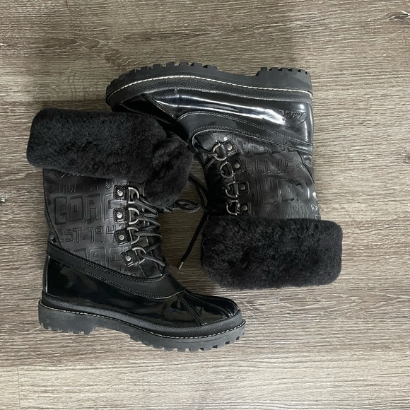 Women's Black Winter Boots - Picture 8 of 8